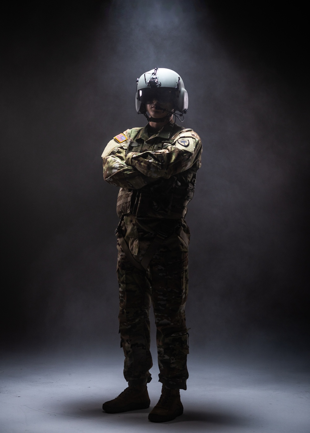 South Carolina Army National Guard aviators participate in a recruiting photoshoot