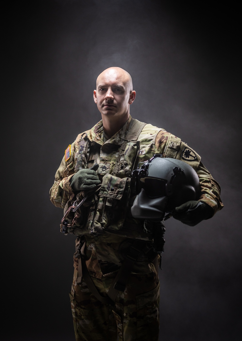 South Carolina Army National Guard aviators participate in a recruiting photoshoot