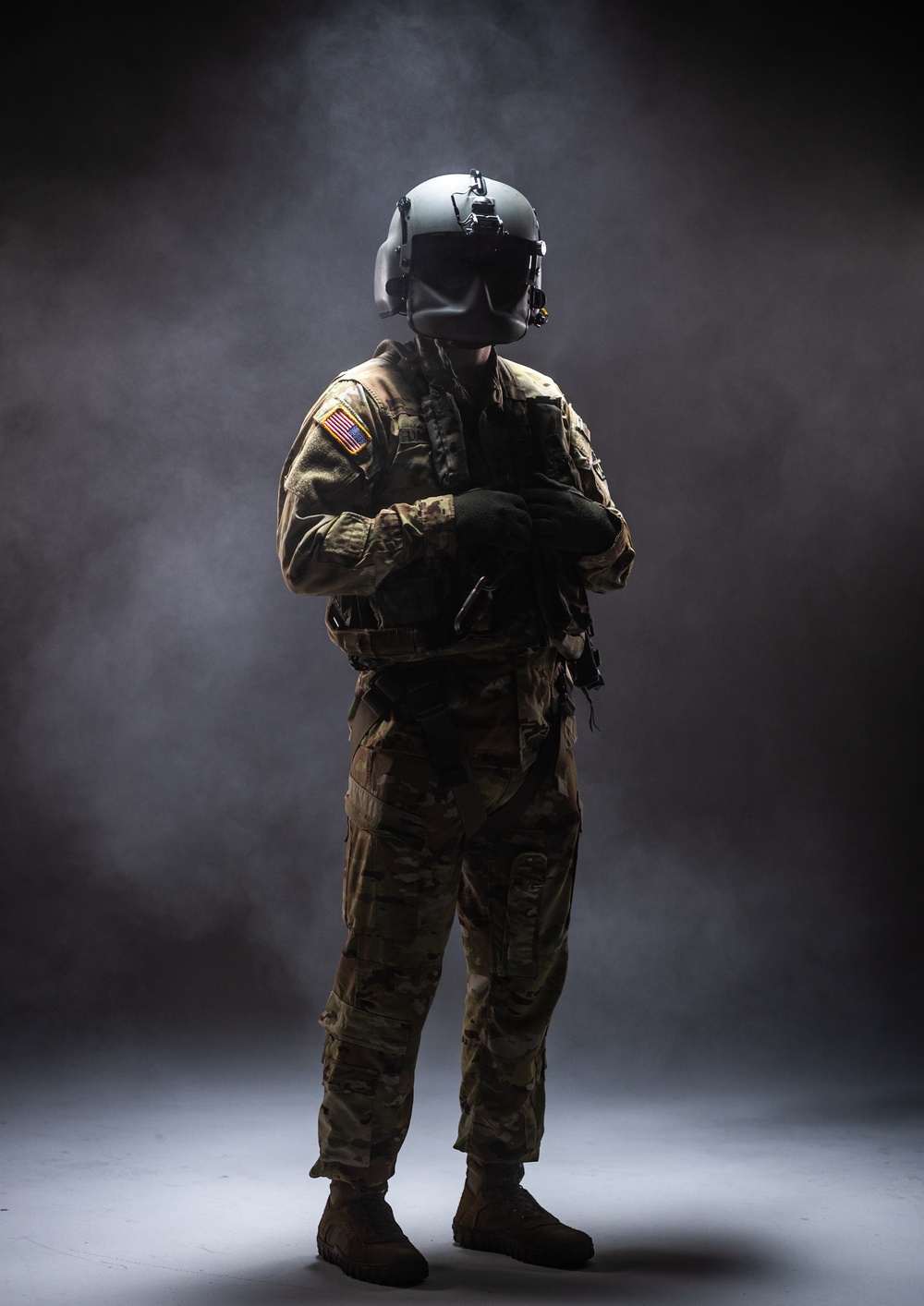 South Carolina Army National Guard aviators participate in a recruiting photoshoot