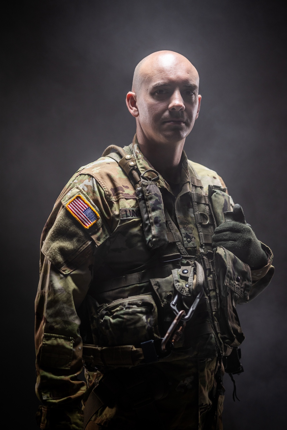 South Carolina Army National Guard aviators participate in a recruiting photoshoot