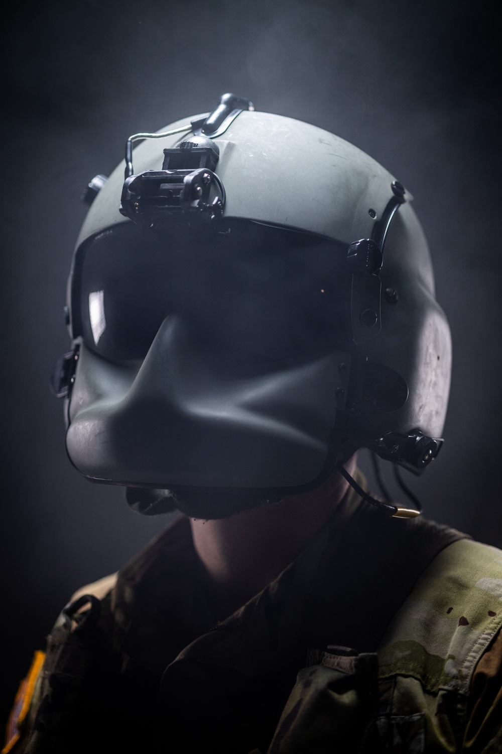 South Carolina Army National Guard aviators participate in a recruiting photoshoot