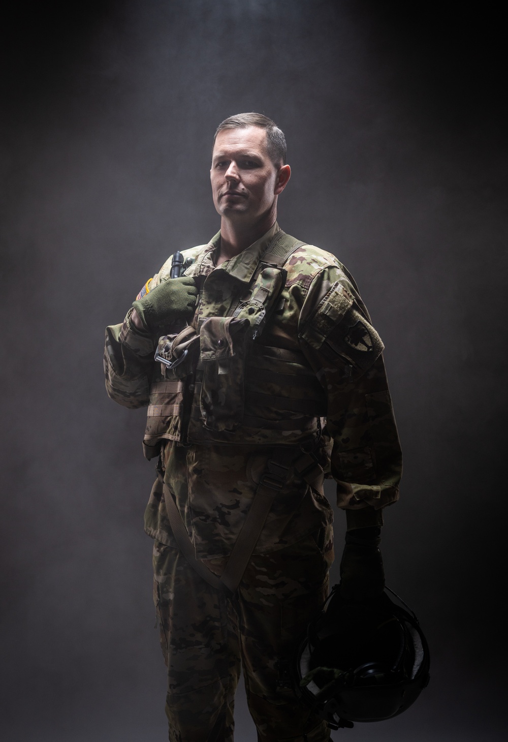 South Carolina Army National Guard aviators participate in a recruiting photoshoot