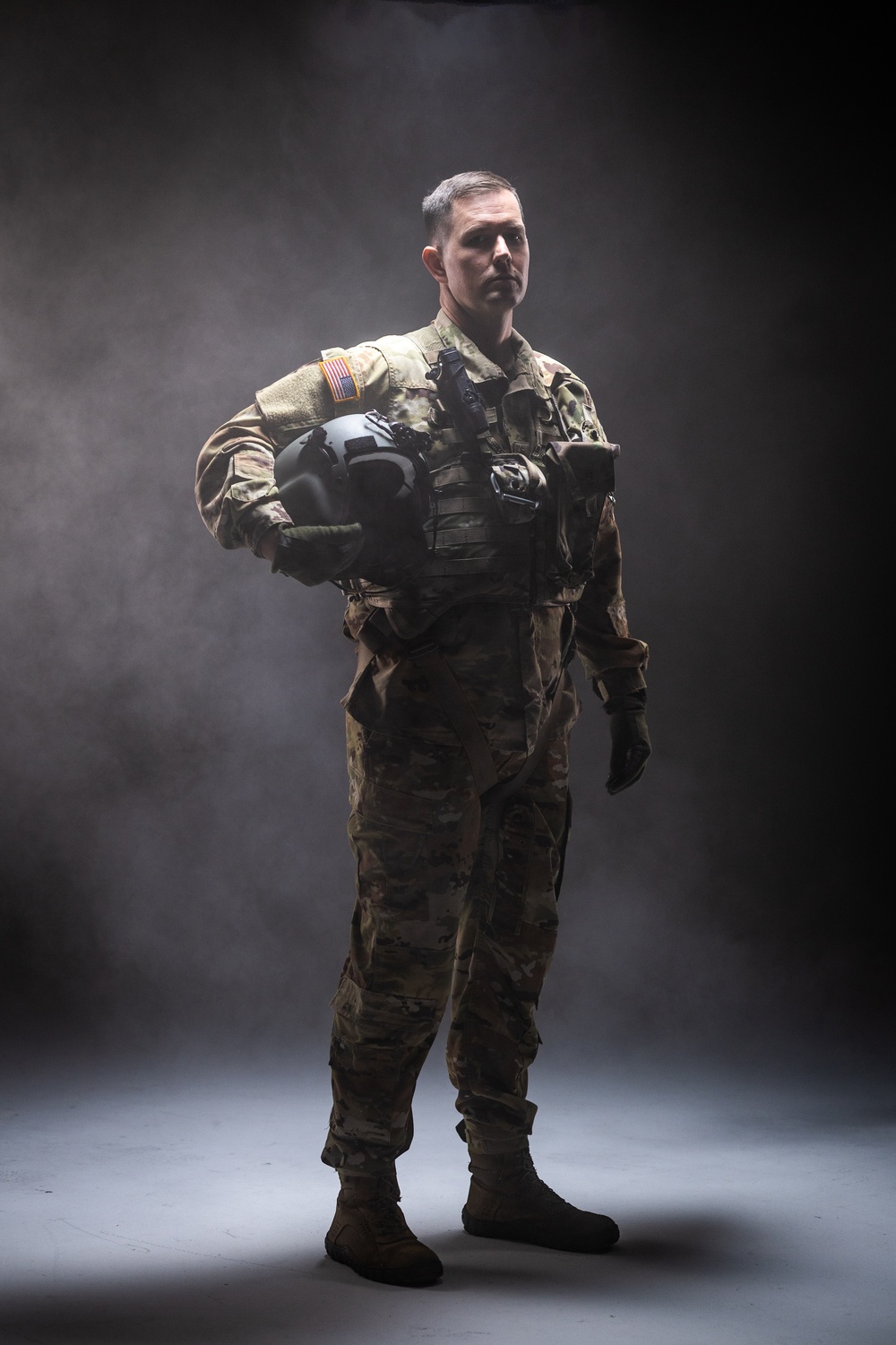 South Carolina Army National Guard aviators participate in a recruiting photoshoot