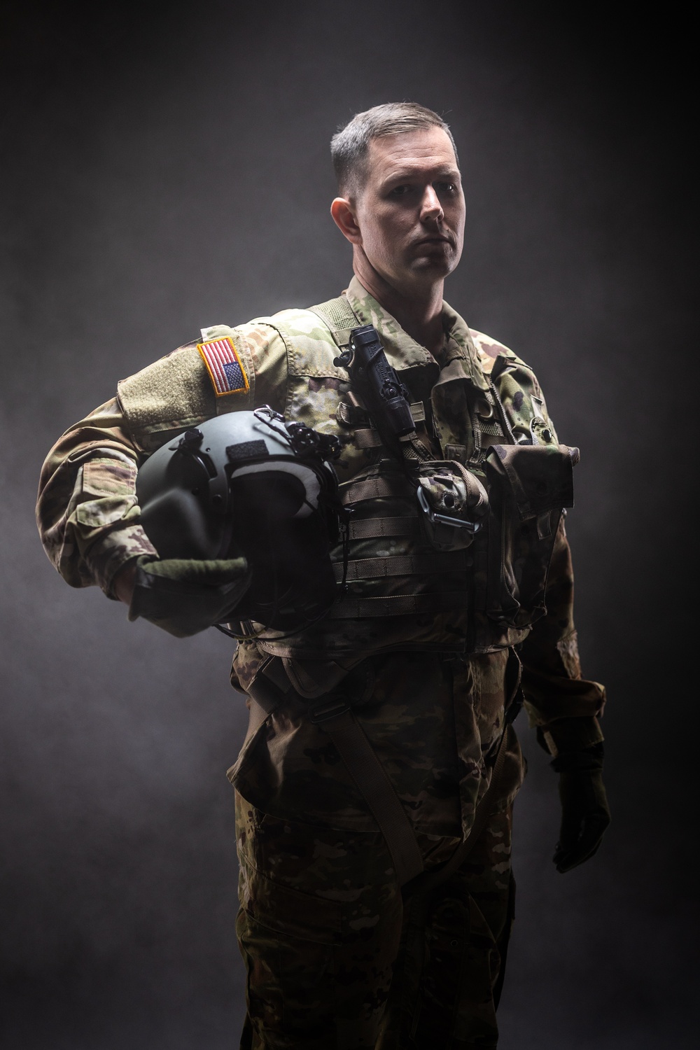 South Carolina Army National Guard aviators participate in a recruiting photoshoot
