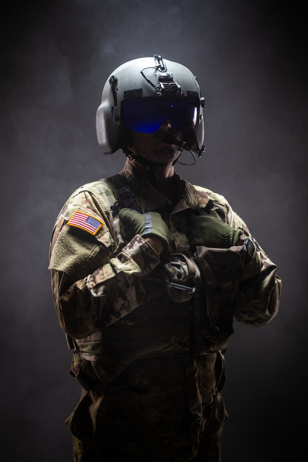 South Carolina Army National Guard aviators participate in a recruiting photoshoot