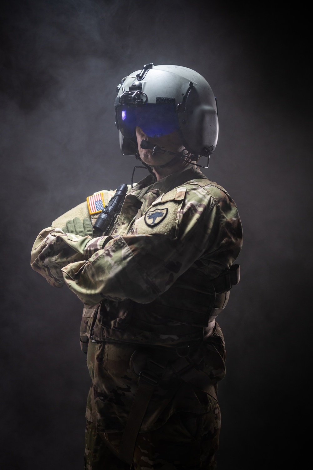 South Carolina Army National Guard aviators participate in a recruiting photoshoot