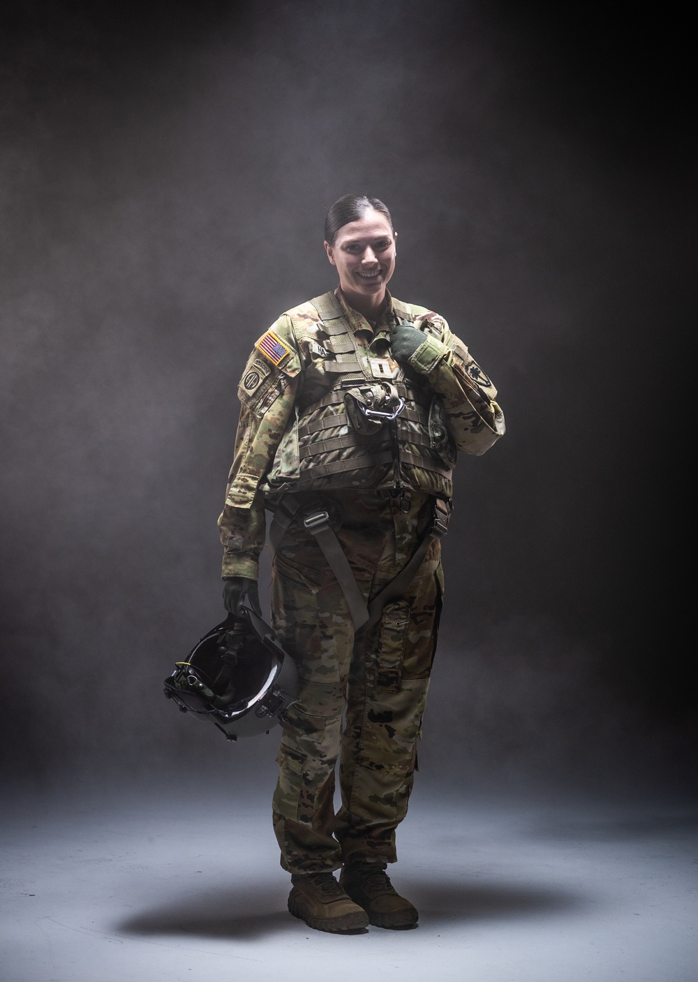 South Carolina Army National Guard aviators participate in a recruiting photoshoot