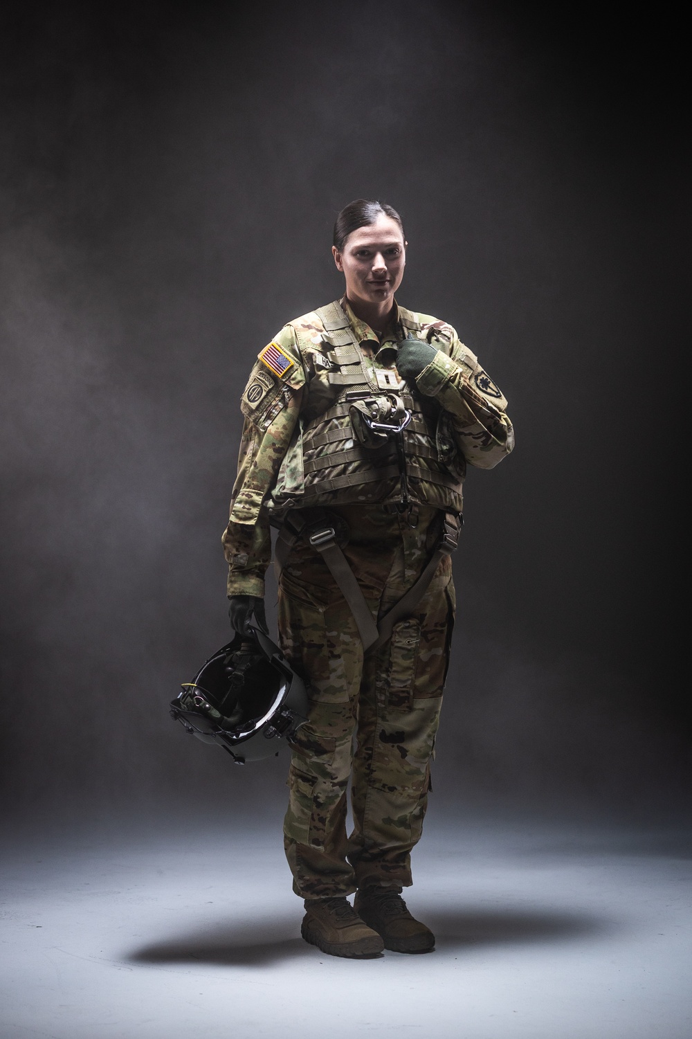 South Carolina Army National Guard aviators participate in a recruiting photoshoot
