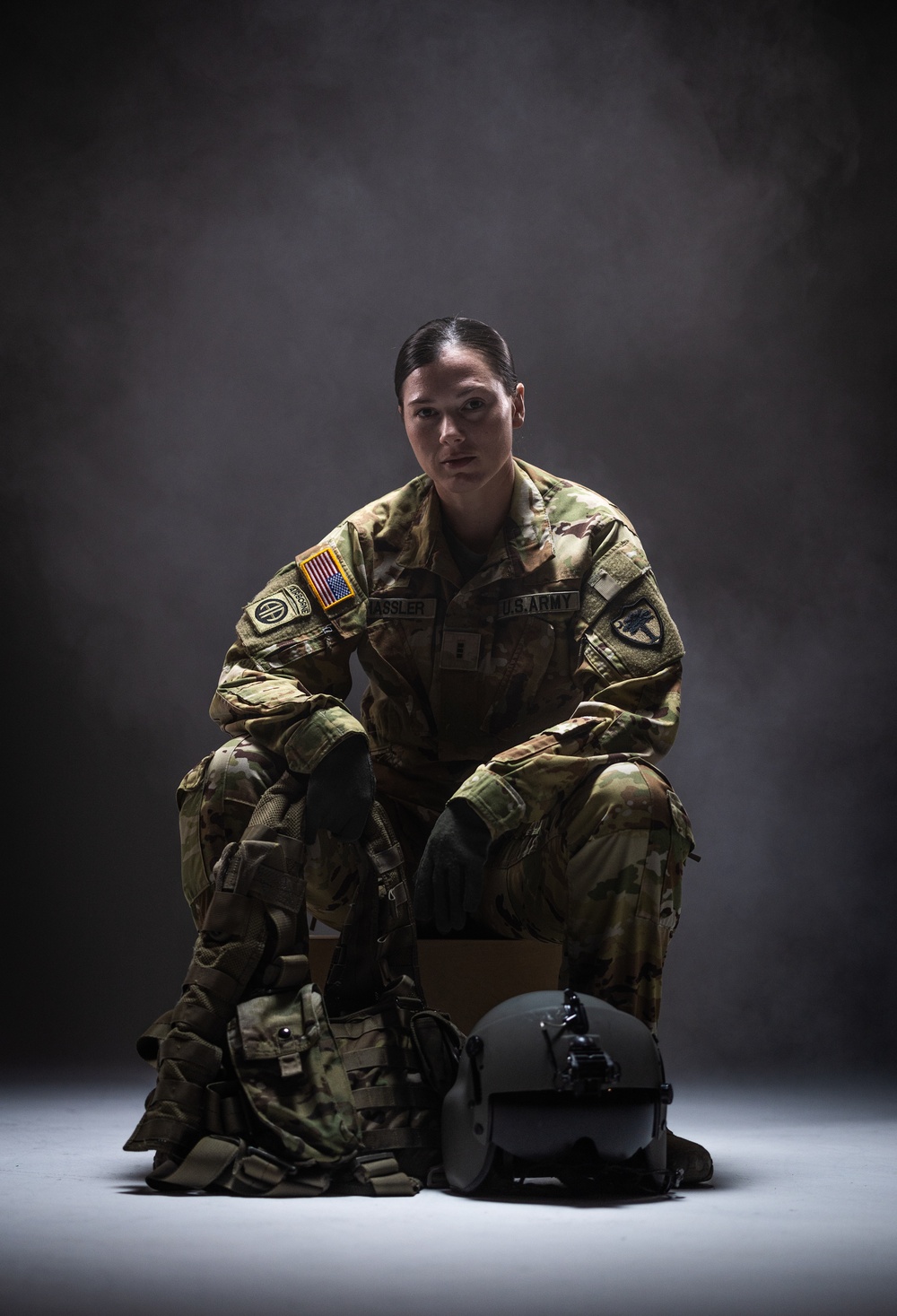 South Carolina Army National Guard aviators participate in a recruiting photoshoot