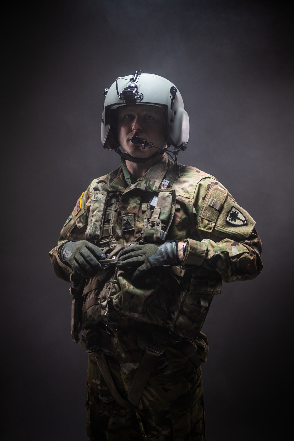 South Carolina Army National Guard aviators participate in a recruiting photoshoot