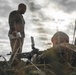 U.S. Marines with Security Battalion, Marine Corps Base Quantico, participate in a machine gun range