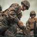 U.S. Marines with Security Battalion, Marine Corps Base Quantico, participate in a machine gun range