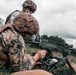 U.S. Marines with Security Battalion, Marine Corps Base Quantico, participate in a machine gun range