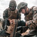 U.S. Marines with Security Battalion, Marine Corps Base Quantico, participate in a machine gun range