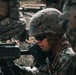 U.S. Marines with Security Battalion, Marine Corps Base Quantico, participate in a machine gun range