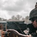 U.S. Marines with Security Battalion, Marine Corps Base Quantico, participate in a machine gun range