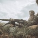 U.S. Marines with Security Battalion, Marine Corps Base Quantico, participate in a machine gun range