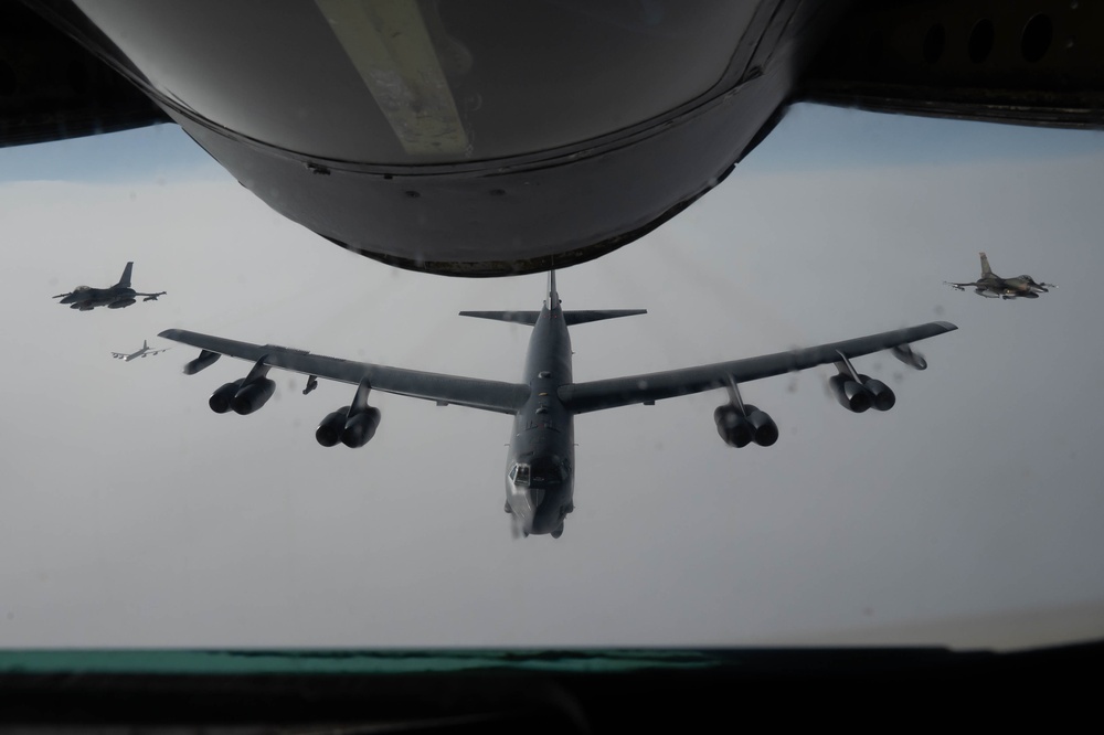 B-52 Stratofortress crosses Alaska