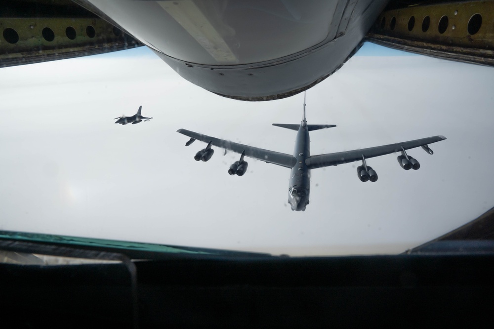 B-52 Stratofortress crosses Alaska