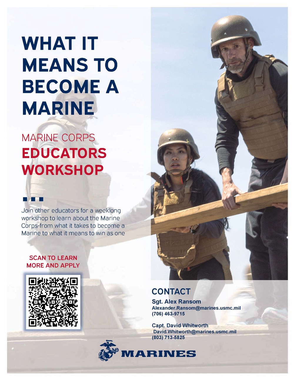 Recruiting Station Columbia Educators Workshop 2025 Flyers