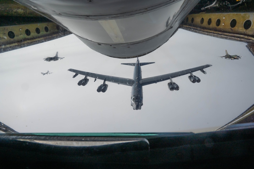 B-52 Stratofortress crosses Alaska