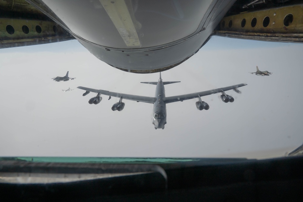 B-52 Stratofortress crosses Alaska