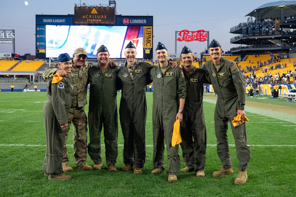 Alma mater: 911th AW crew of Pitt grads conducts flyover for Backyard Brawl