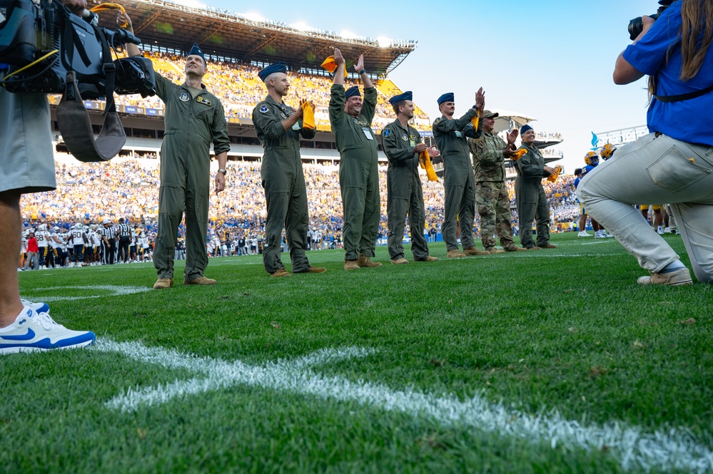 Alma mater: 911th AW crew of Pitt grads conducts flyover for Backyard Brawl