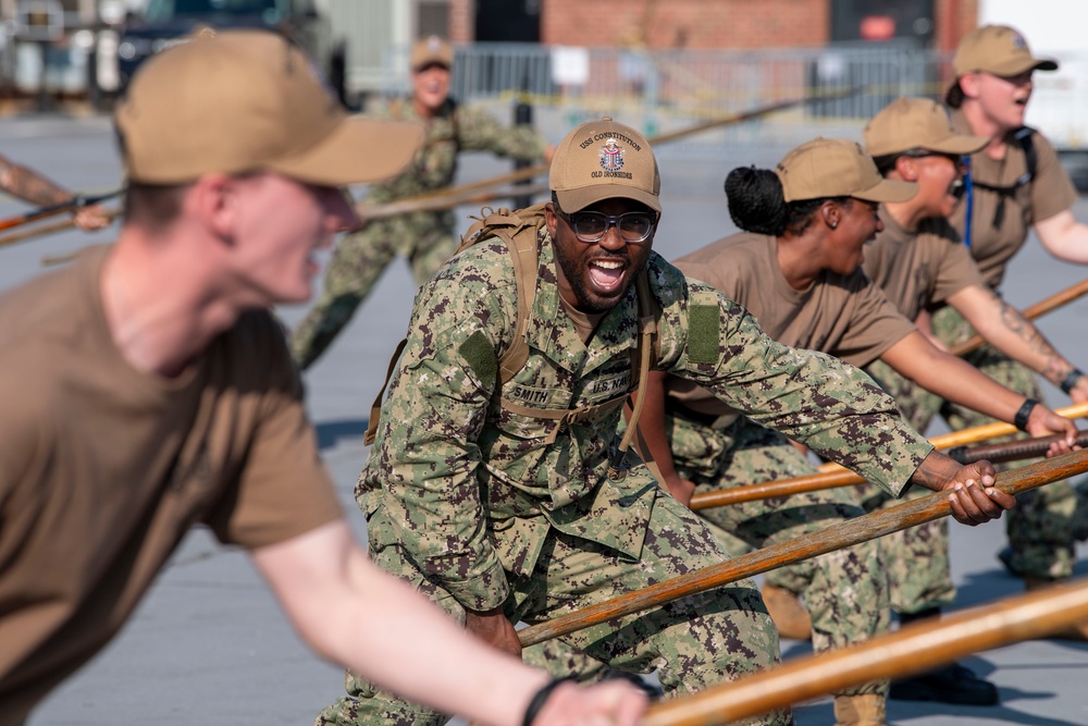 Chief Weeks Aboard USS Constition