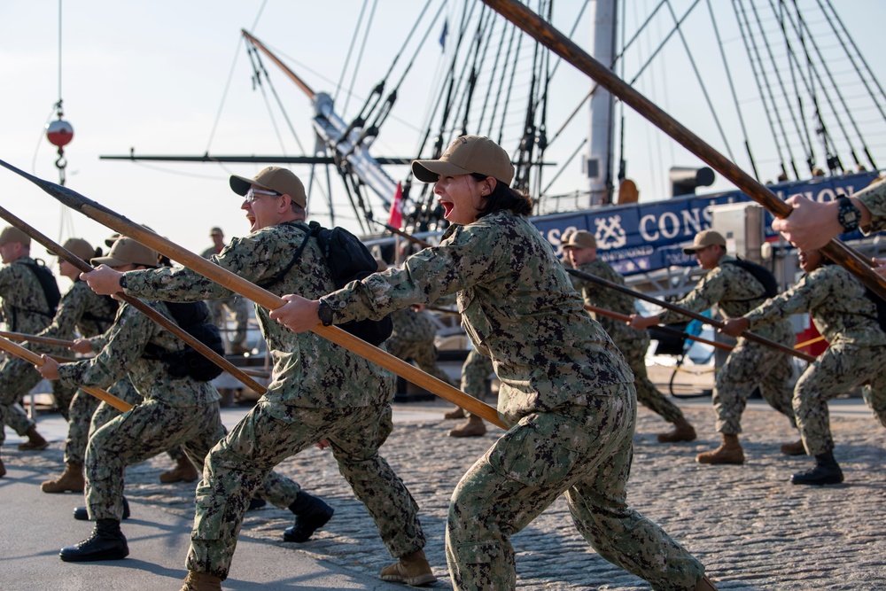 Chief Weeks Aboard USS Constition