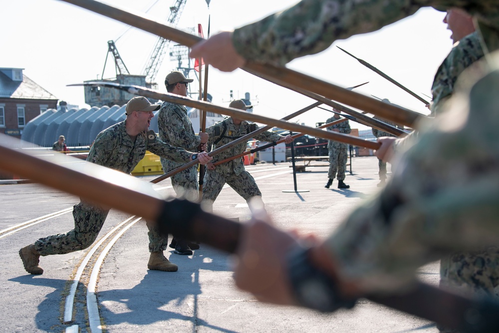 Chief Weeks Aboard USS Constitution