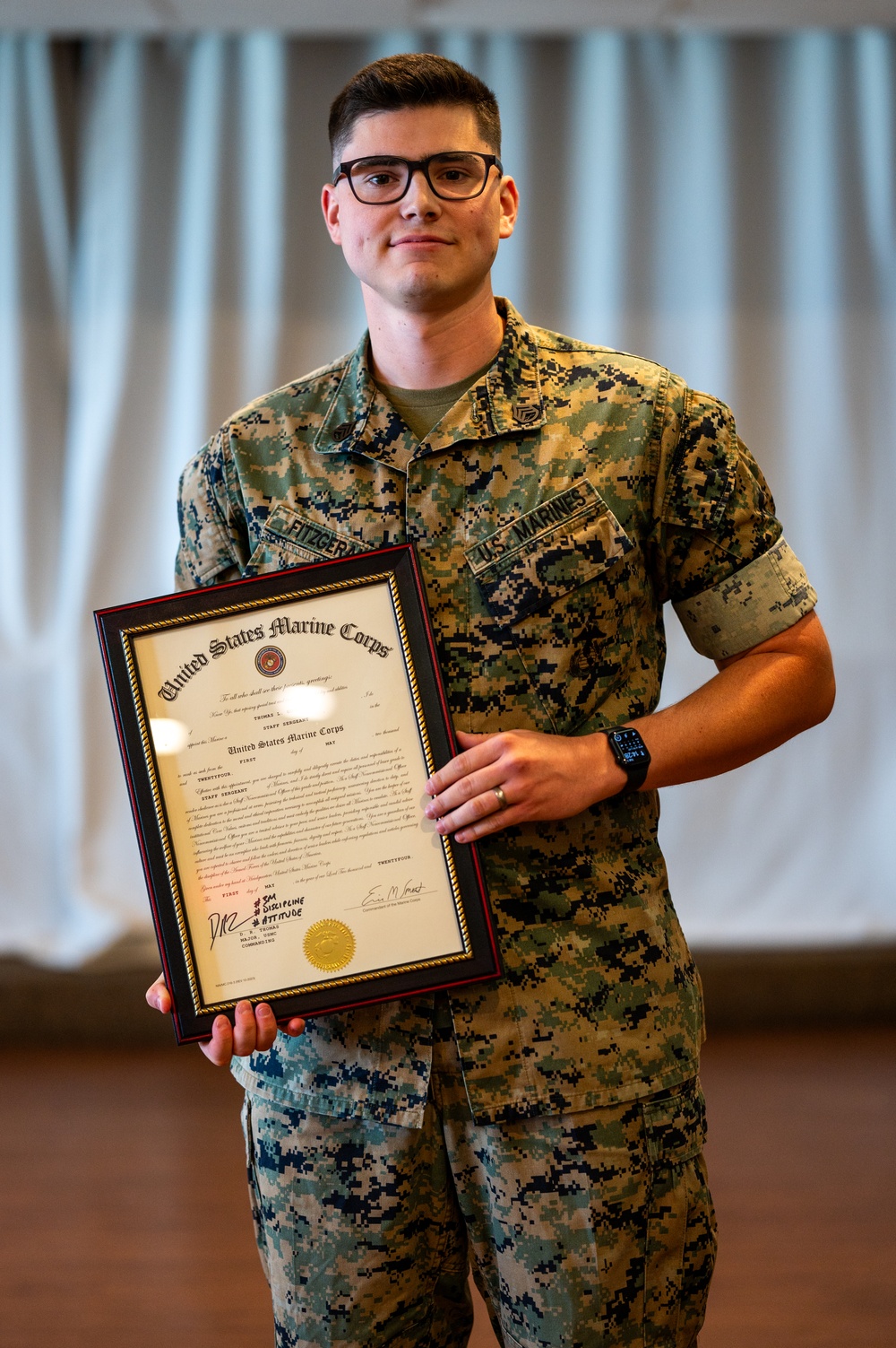 Marine Promoted to Staff Sergeant