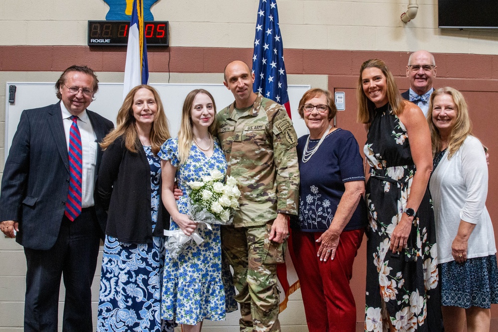 2nd Battalion, 19th Special Forces Group (A) Celebrate the Promotion of Master Sgt. Nathan Smith to Sgt. Maj.