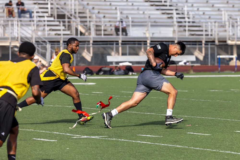 5th SFG(A) Soldiers Compete During 63rd Annual Legion Week Flag Football Tournament
