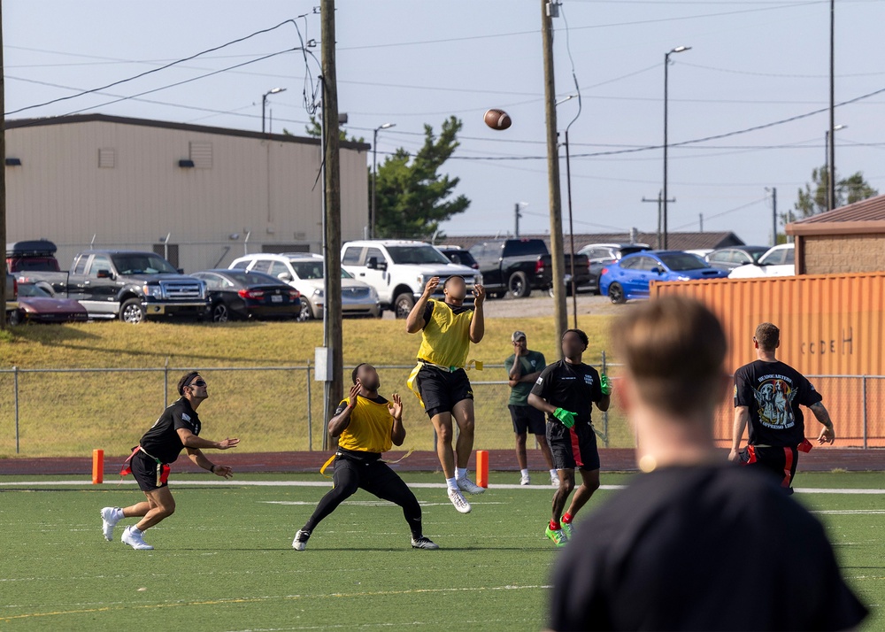 5th SFG(A) Soldiers Compete During 63rd Annual Legion Week Flag Football Tournament