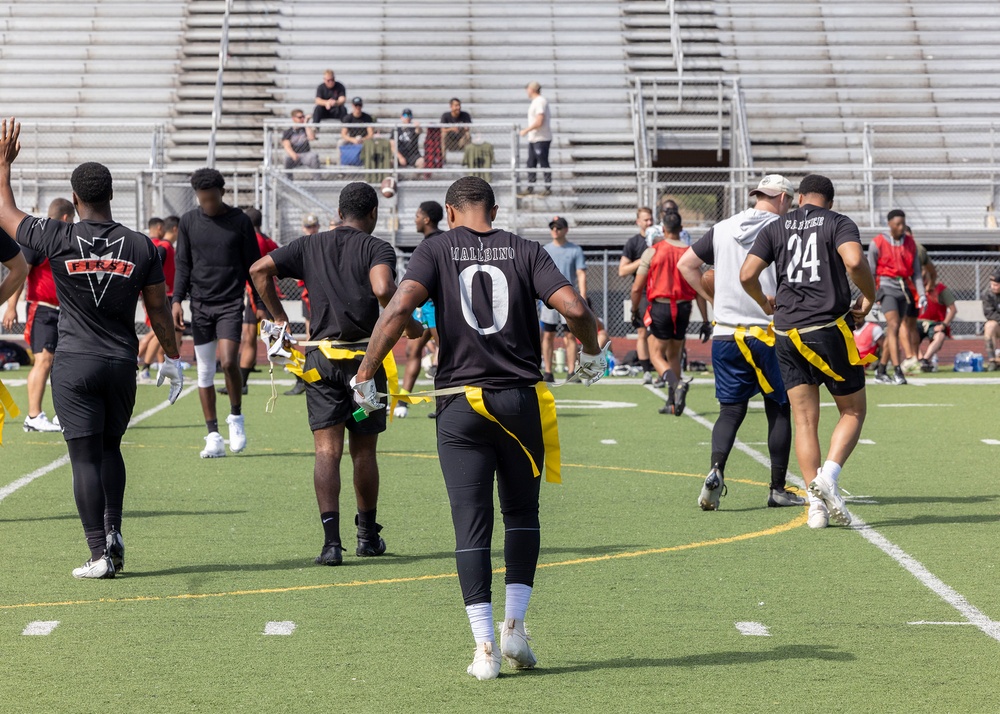 5th SFG(A) Soldiers Compete During 63rd Annual Legion Week Flag Football Tournament