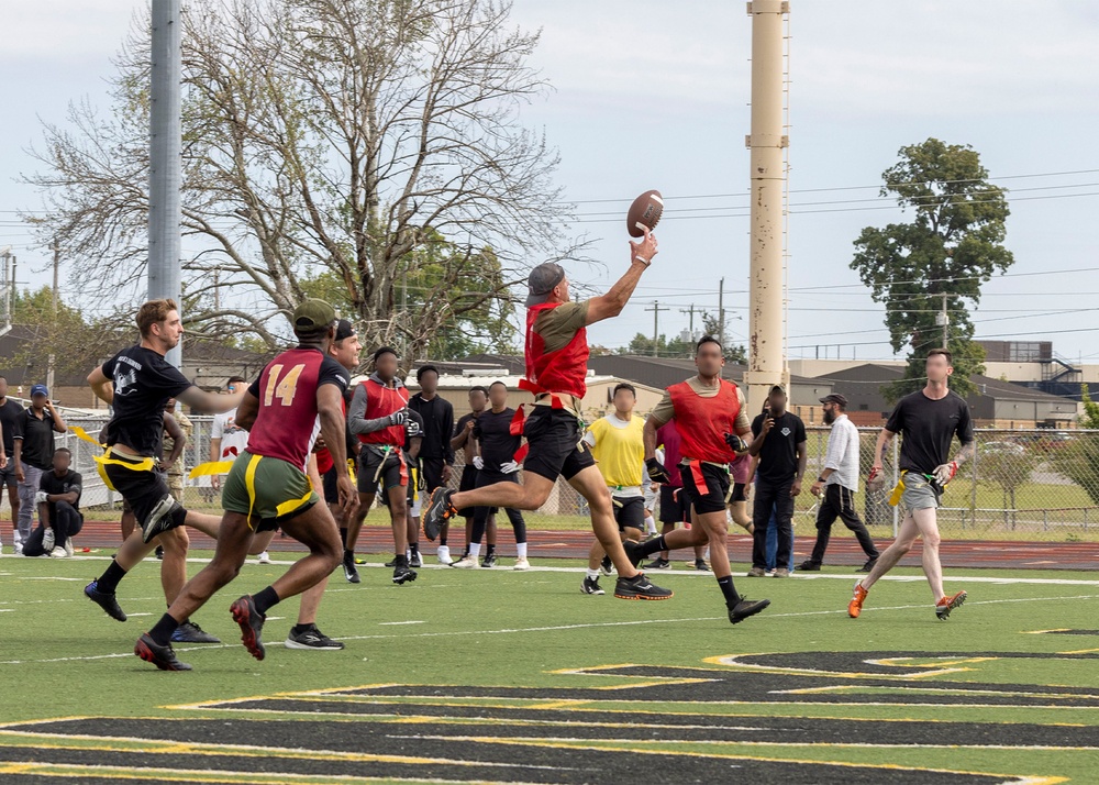 5th SFG(A) Soldiers Compete During 63rd Annual Legion Week Flag Football Tournament
