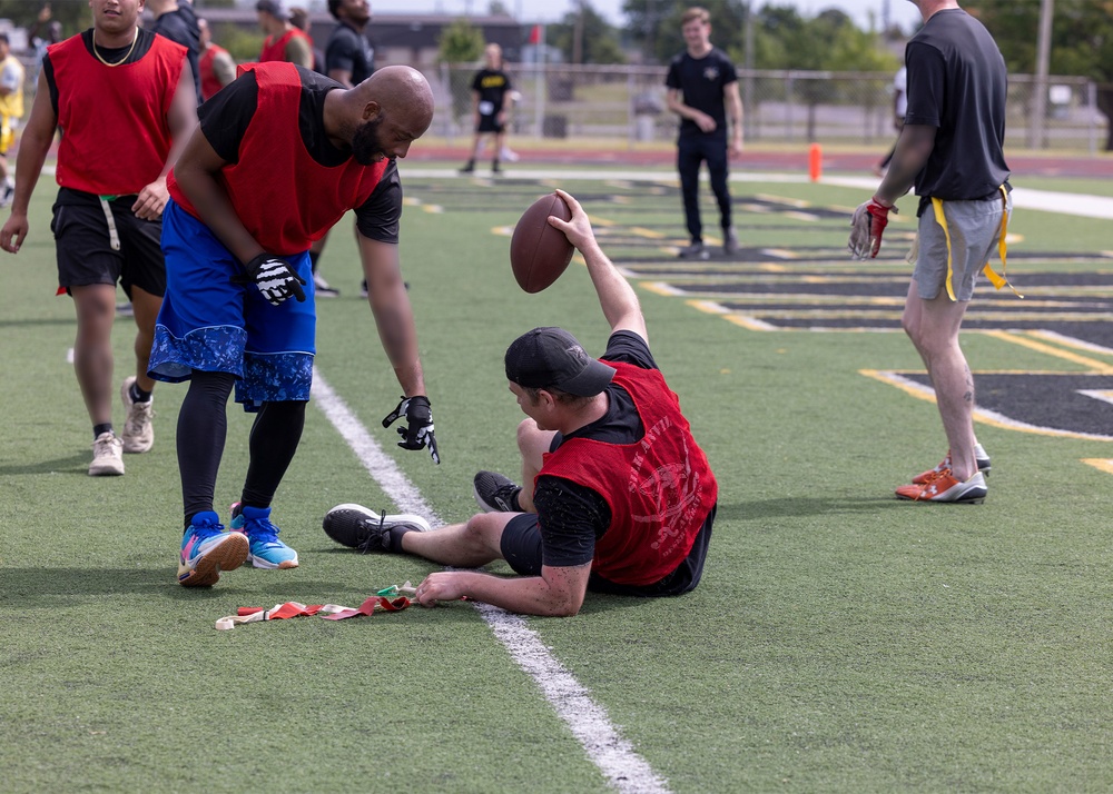 5th SFG(A) Soldiers Compete During 63rd Annual Legion Week Flag Football Tournament