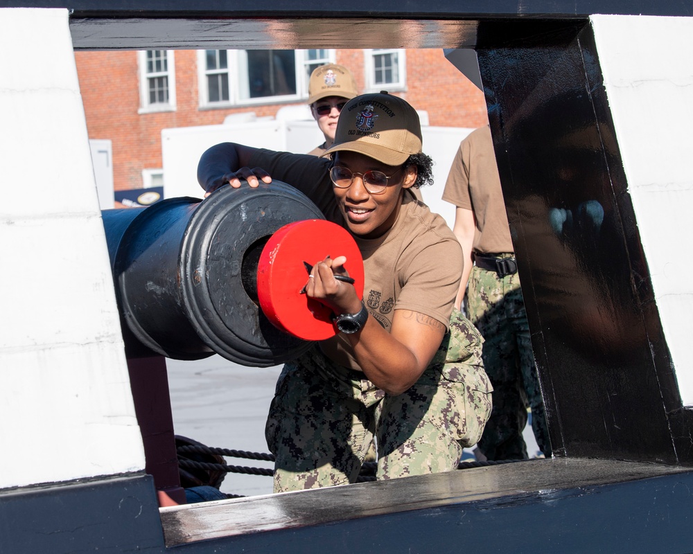 Chief Weeks Aboard USS Constitution