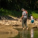 Employees from the U.S. Army Corps of Engineers Louisville District help to relocate mussels at Green River near Brownsville, KY, Sep. 6, 2024