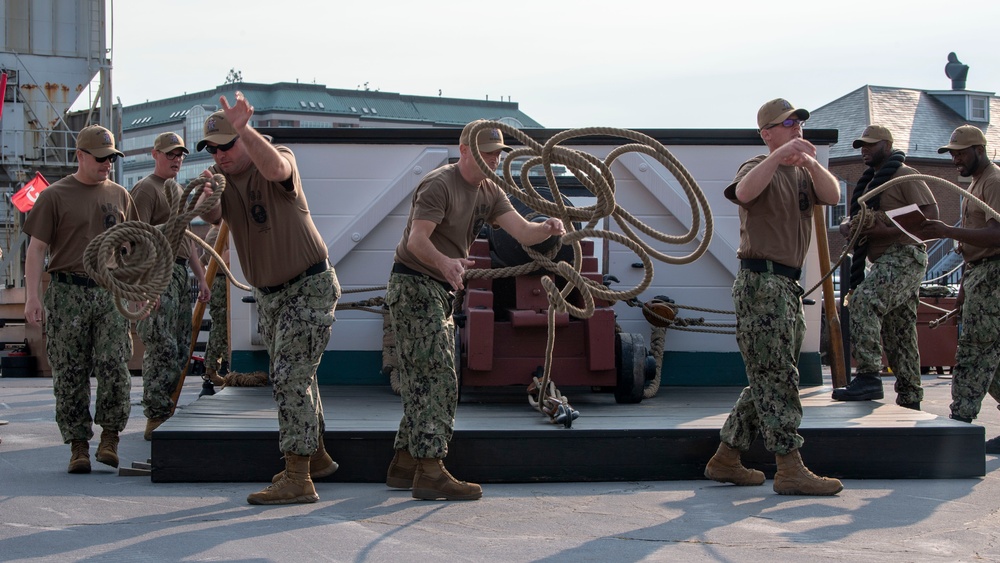 Chief Weeks Aboard USS Constitution