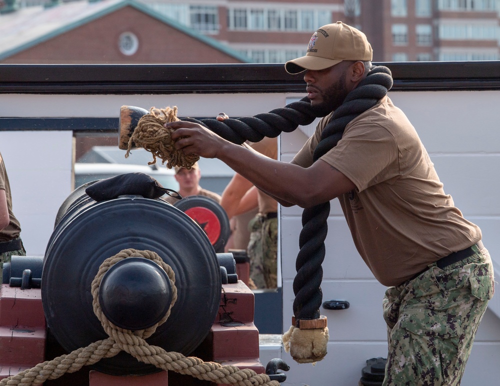 Chief Weeks Aboard USS Constitution