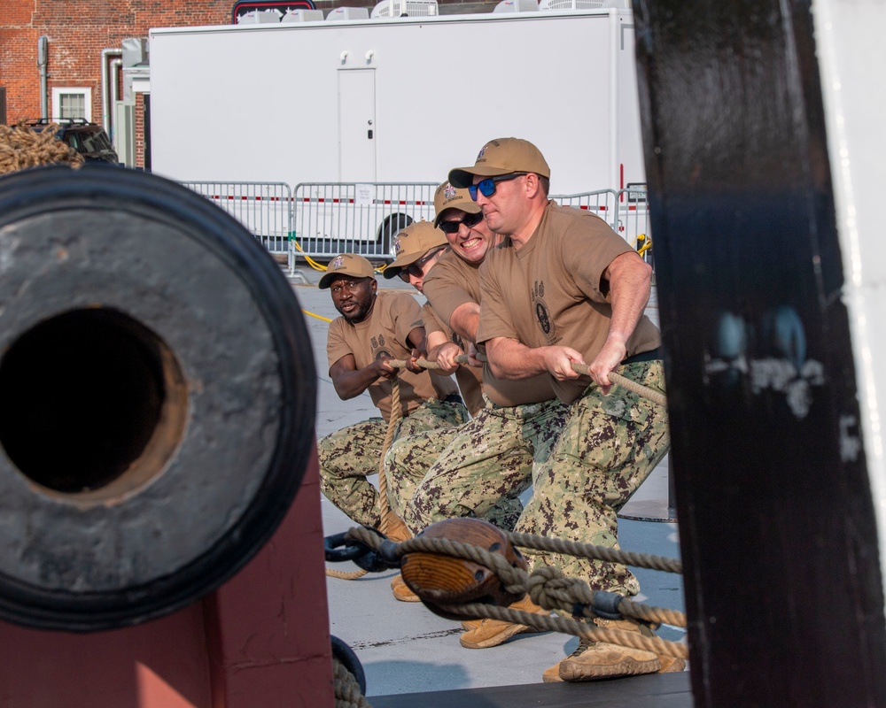 Chief Weeks Aboard USS Constitution