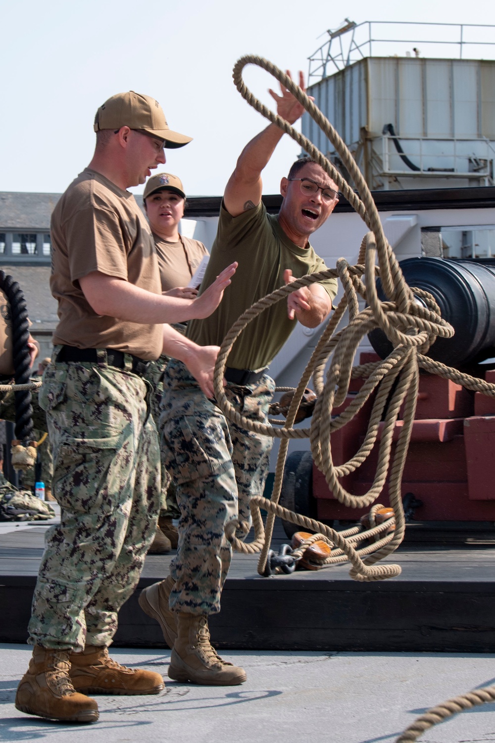 Chief Weeks Aboard USS Constitution