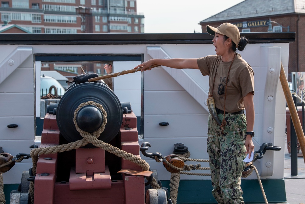 Chief Weeks Aboard USS Constitution