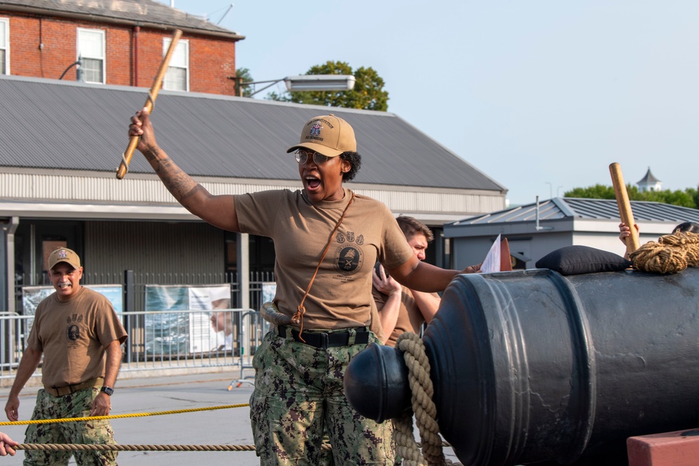 Chief Weeks Aboard USS Constitution