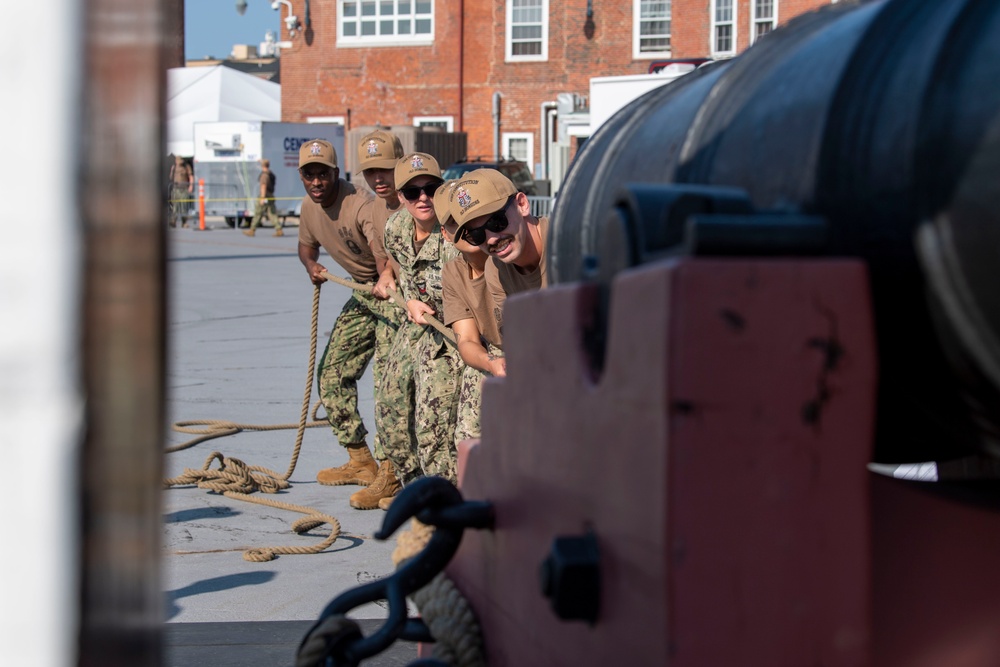 Chief Weeks Aboard USS Constitution