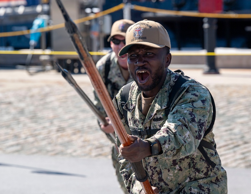 Chief Weeks Aboard USS Constitution