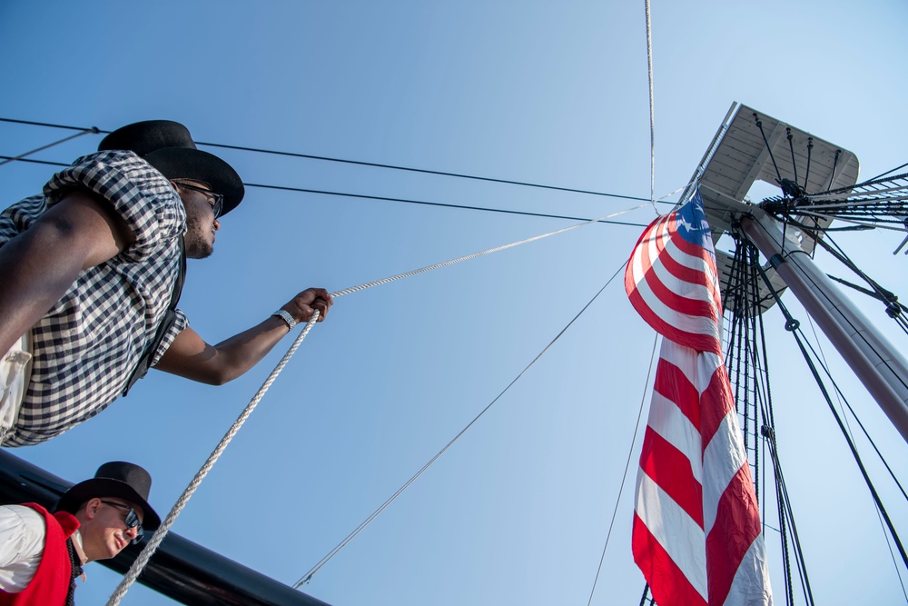 Chief Weeks Abaord USS Constitution