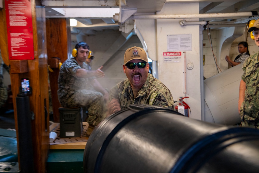 Chief Weeks Aboard USS Constitution